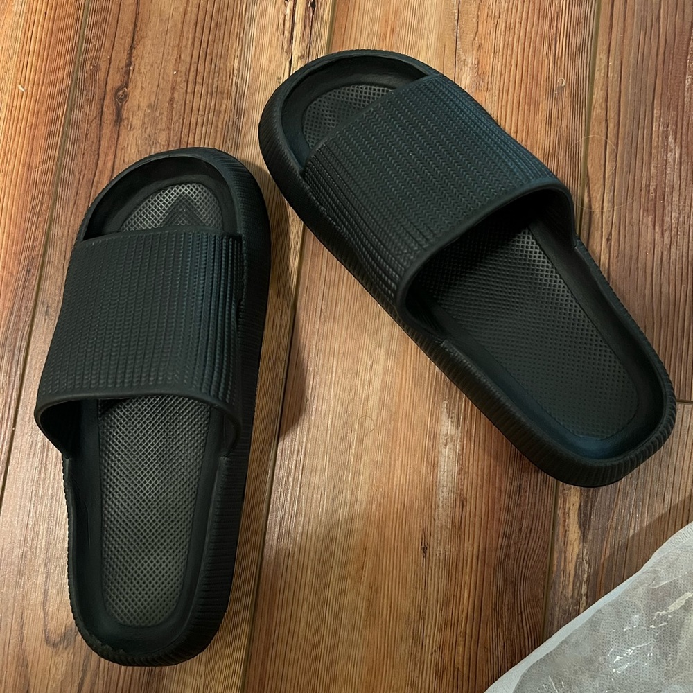 Black Slide Sandals unisex
